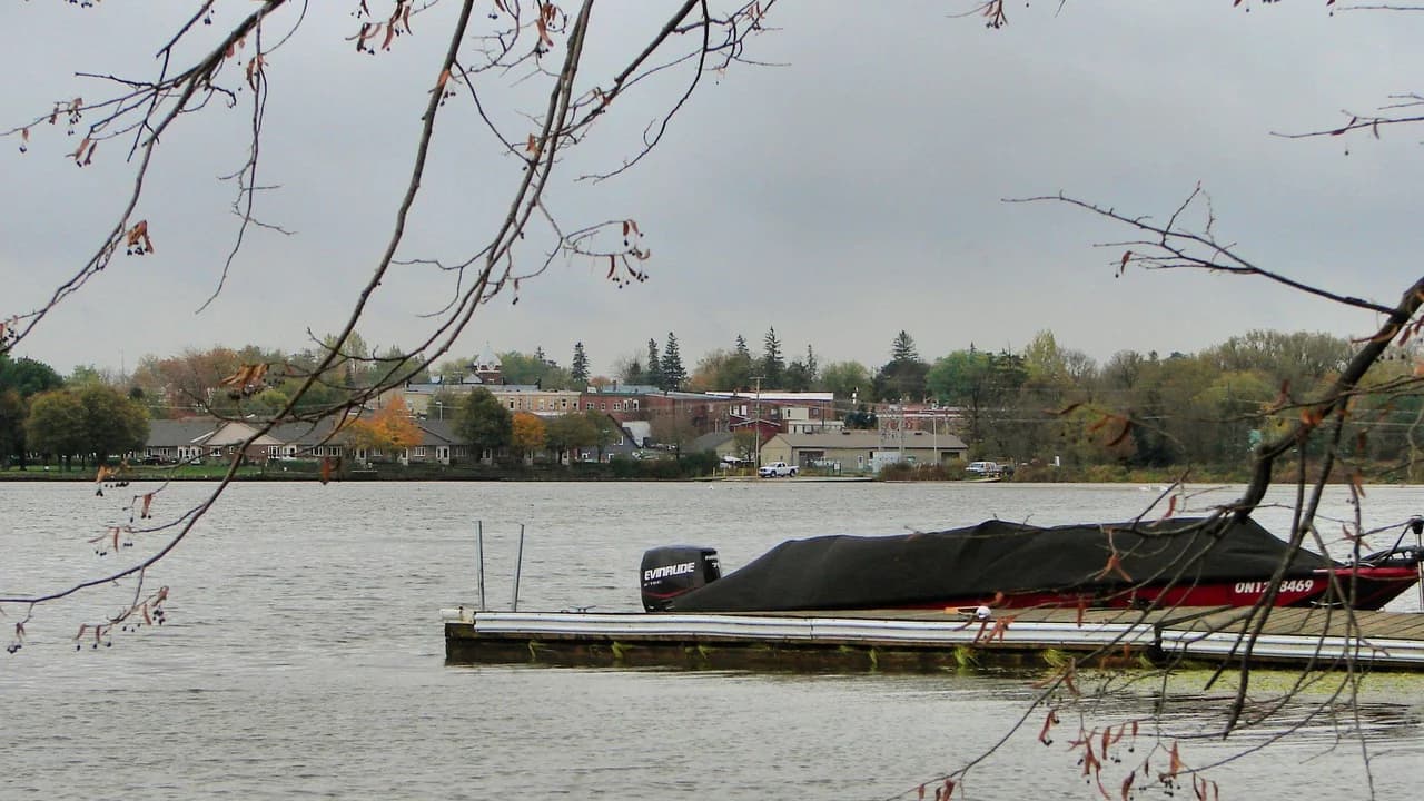 Port Perry waterfront on Lake Scugog; no people present. File photo.